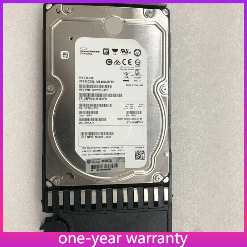 Жесткий диск НР 4TB 7.2K hot plug 3.5" Dual-port 6G MDL SAS LFF HDD for P2000 and MSA2040 only