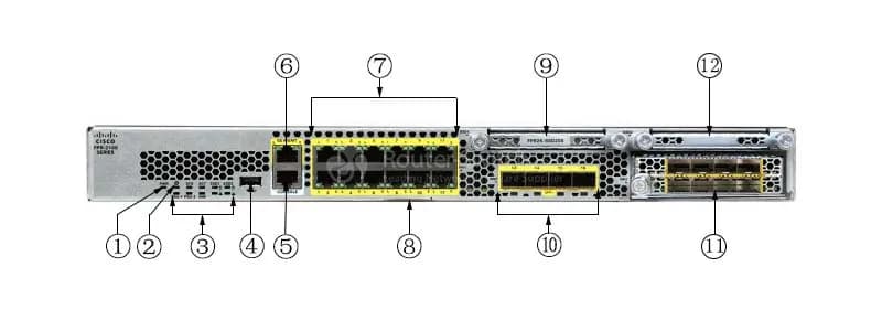 Межсетевой экране Cisco Firepower 2140 NGFW Appliance, 1U, 1 x NetMod Bay